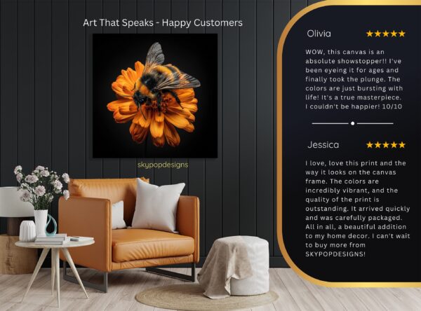 Bee Flower Art