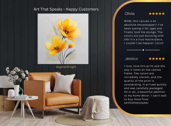 Yellow Poppy Art