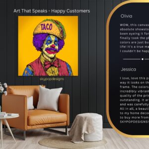Taco Clown Art