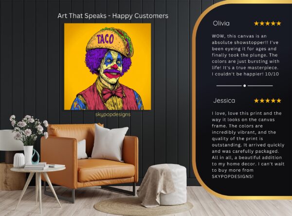 Taco Clown Art