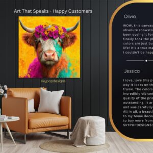 Highland Cow Art