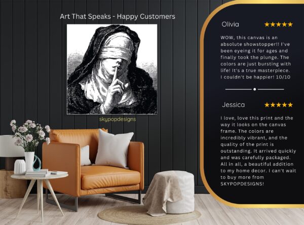 Silence Gesture Art