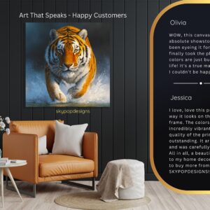 Tiger Water Splash Art