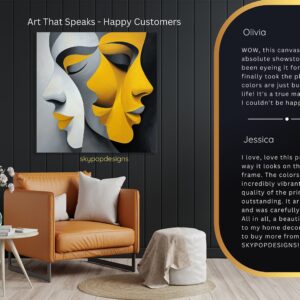 Dual Face Abstract Art