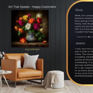 Vibrant Rose Bouquet Art