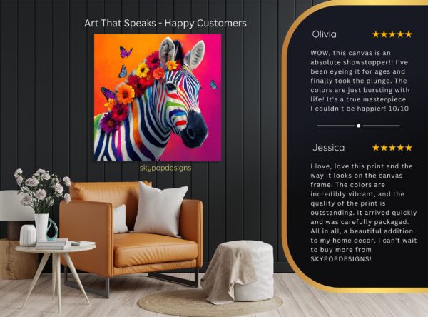 Zebra Butterflies Art