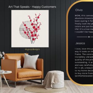 Cherry Blossom Moon Art