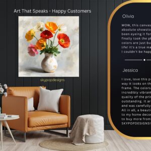 Vibrant Poppy Bouquet Art