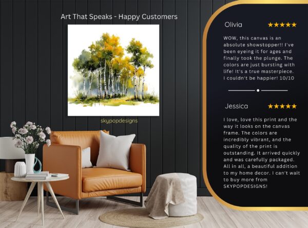 Birch Forest Art