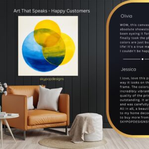 Vibrant Circles Abstract Art
