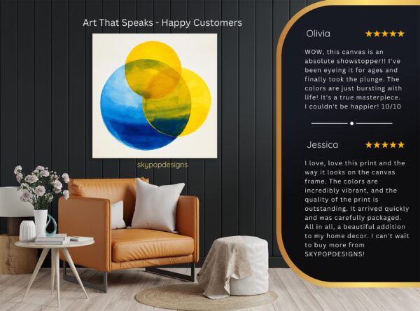 Vibrant Circles Abstract Art