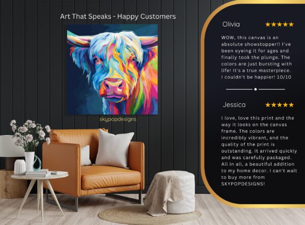 Highland Cow Art
