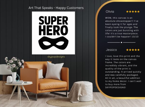 Superhero Mask Art