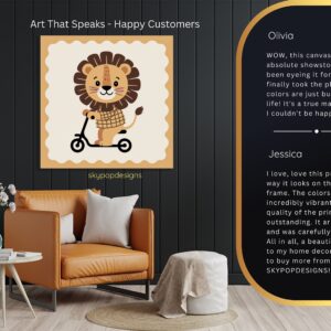 Lion Scooter Art