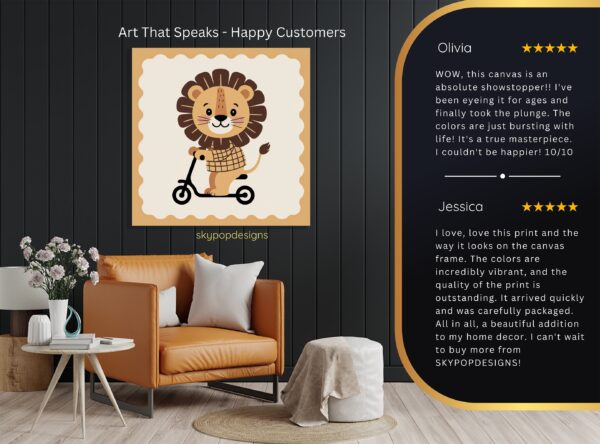 Lion Scooter Art