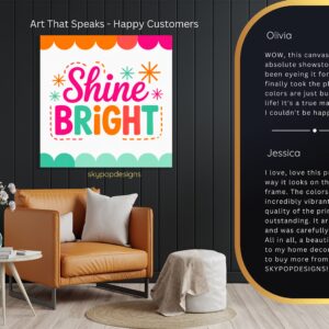 Colorful Shine Bright Art