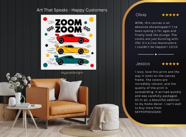 Zoom Zoom Racing Art