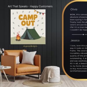 Camp Out Adventure Art