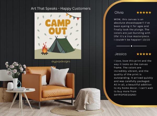 Camp Out Adventure Art
