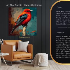 Scarlet Tanager Bird Art