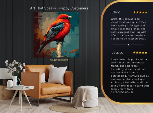 Scarlet Tanager Bird Art
