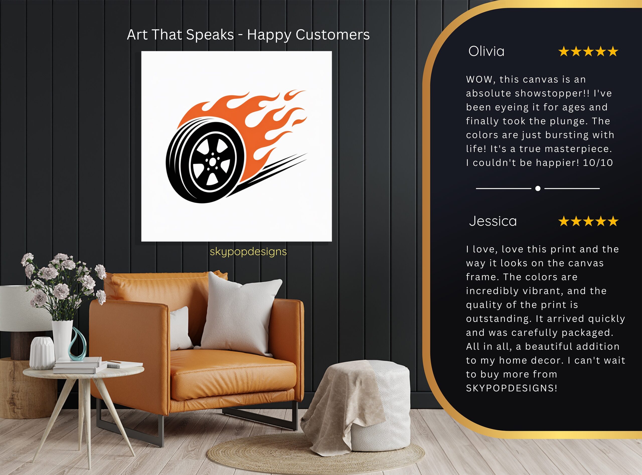 8.jpg Flaming Tire Art