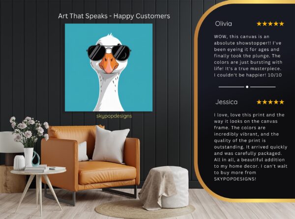 Cool Duck Sunglasses Art