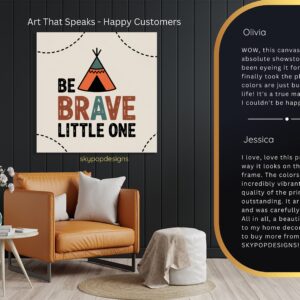 Be Brave Teepee Art