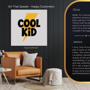 Cool Kid Lightning Bolt Art