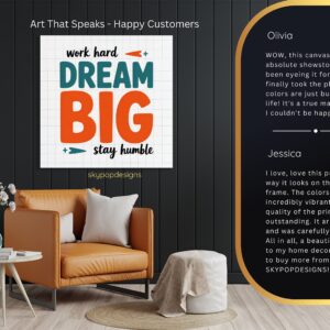 Motivational Dream Big Art