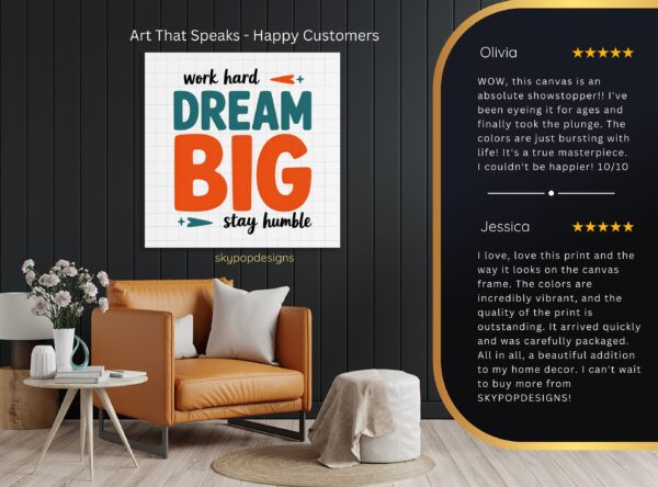 Motivational Dream Big Art