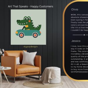 Crocodile Car Art