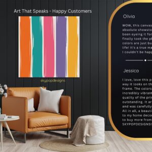 Vibrant Stripes Art