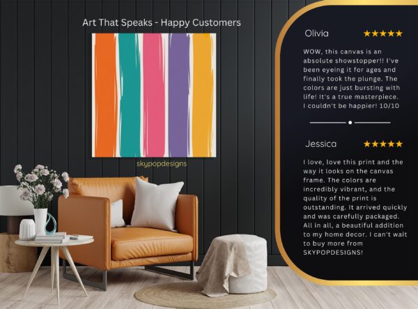 Vibrant Stripes Art