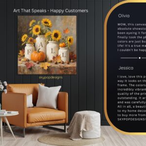 Fall Harvest Sunflower Art