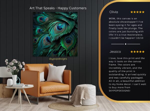 Peacock Feather Art