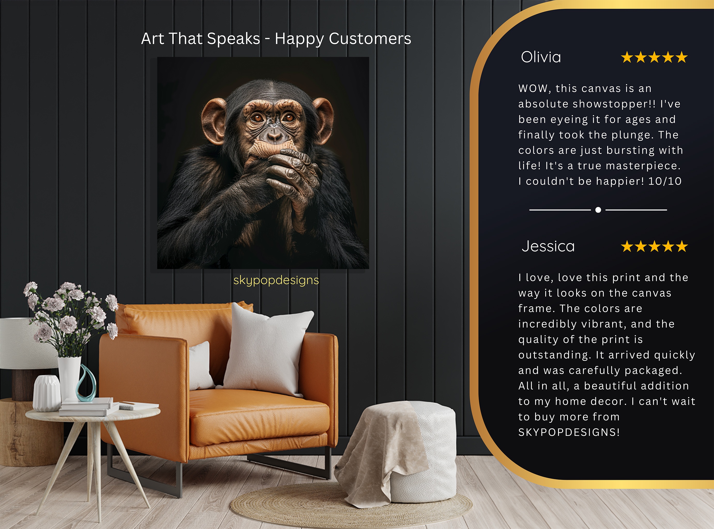 8.jpg Chimpanzee Art