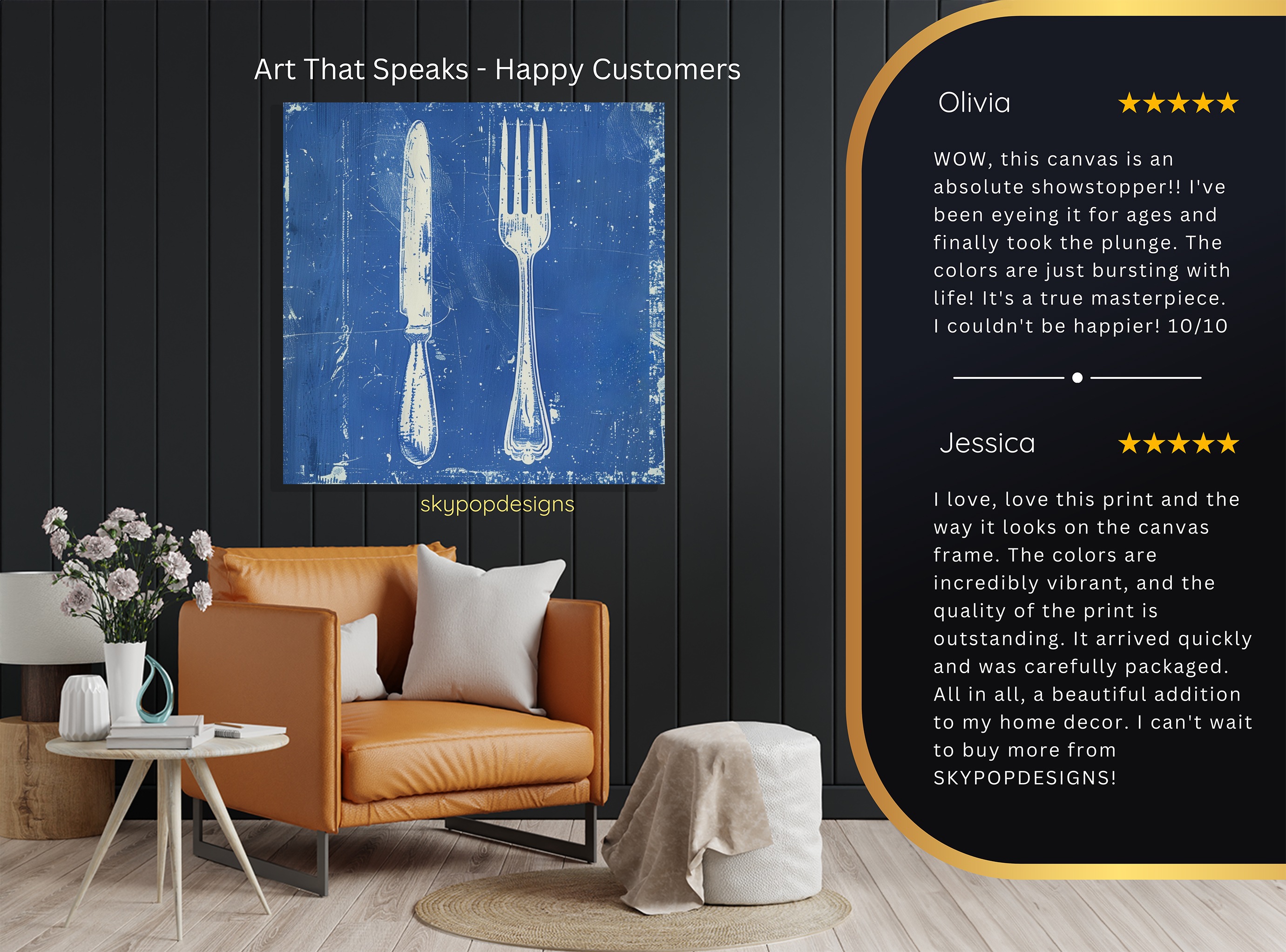 8.jpg Vintage Knife and Fork Art