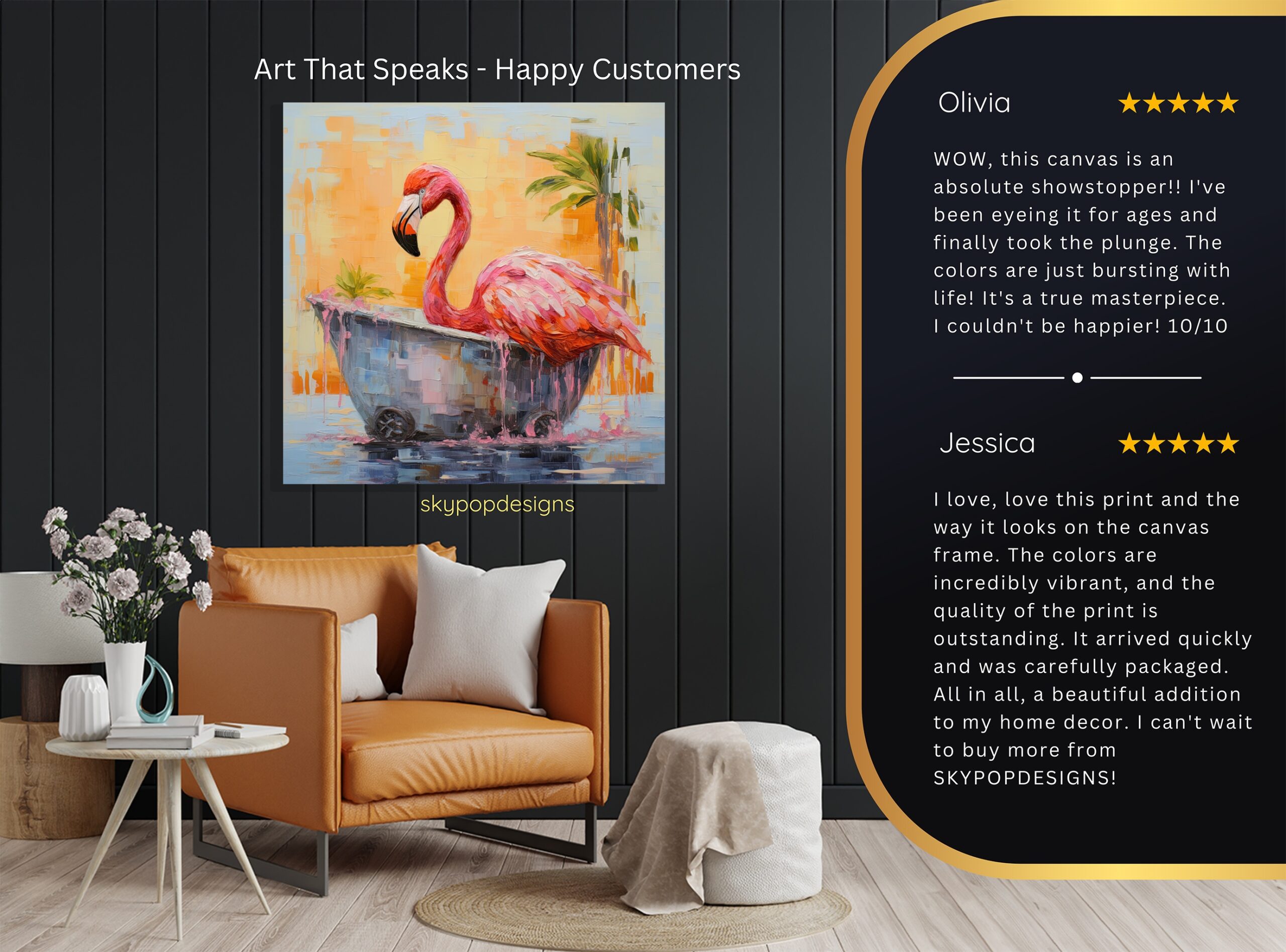 8.jpg Flamingo Bathtub Art