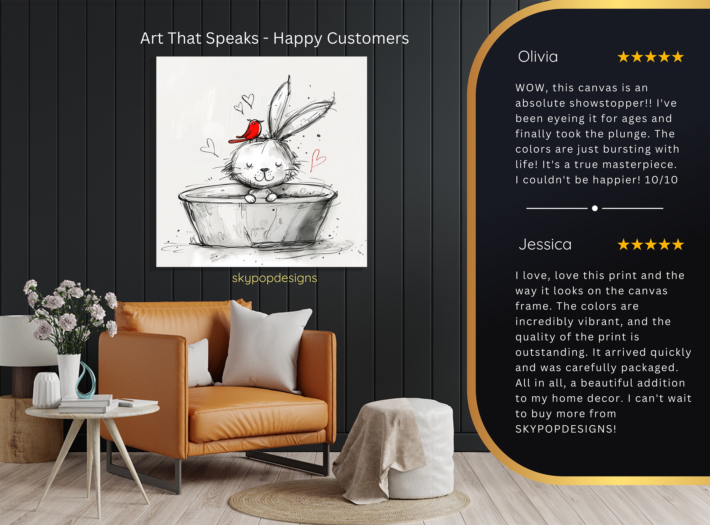 8.jpg Bunny Bath Bird Art