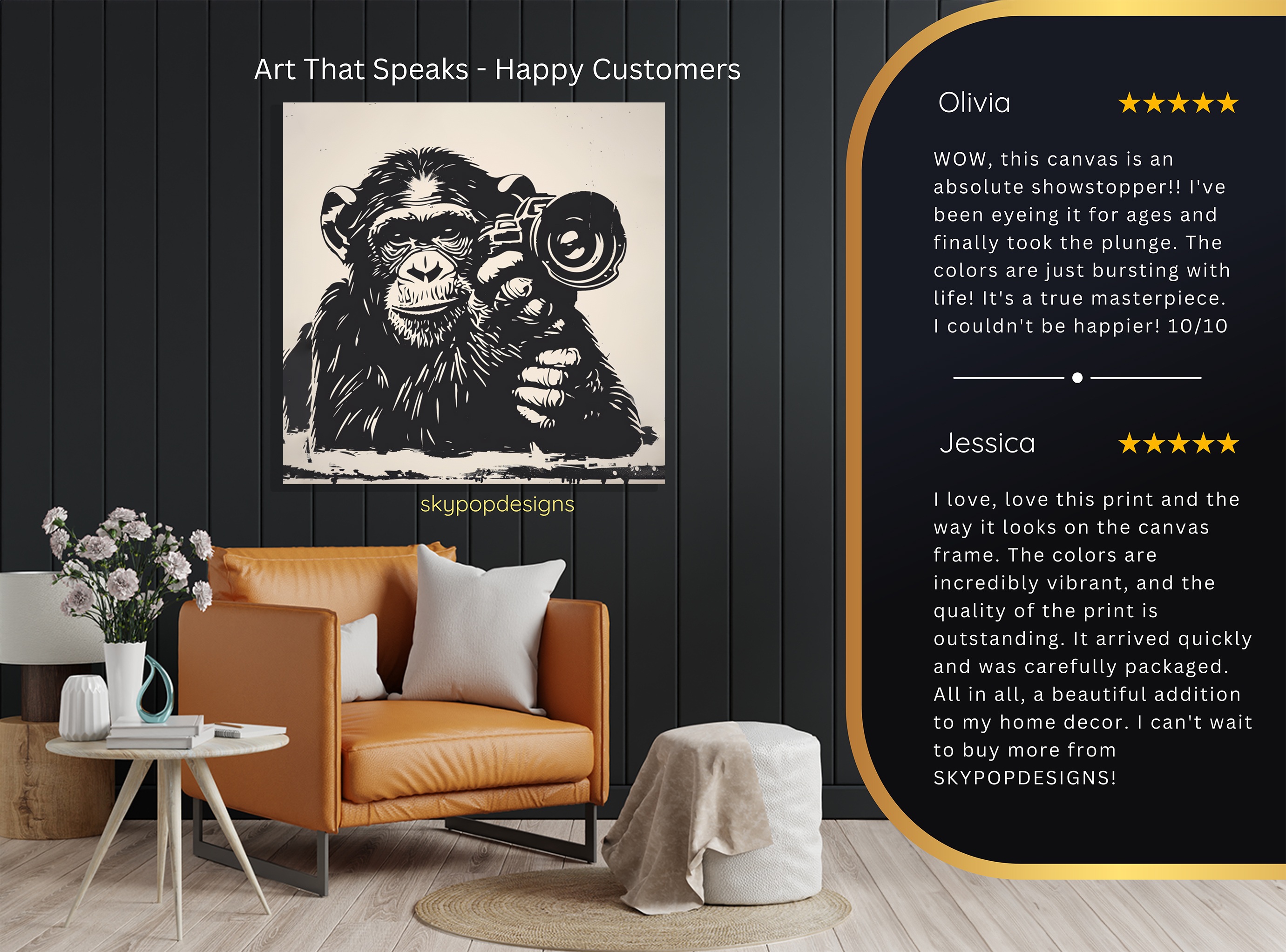 8.jpg Chimpanzee Art