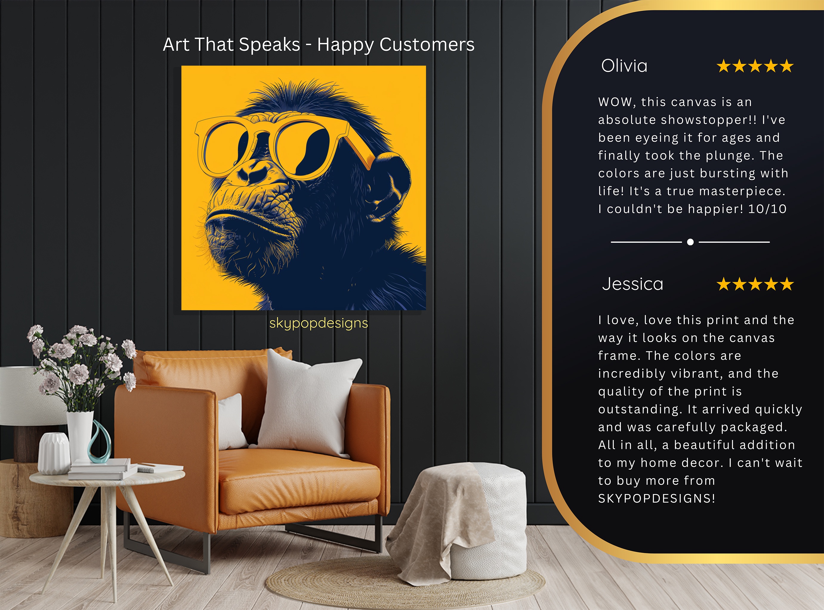 8.jpg Chimpanzee Art