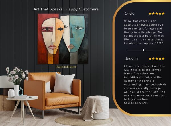 Abstract Faces of Expression Art