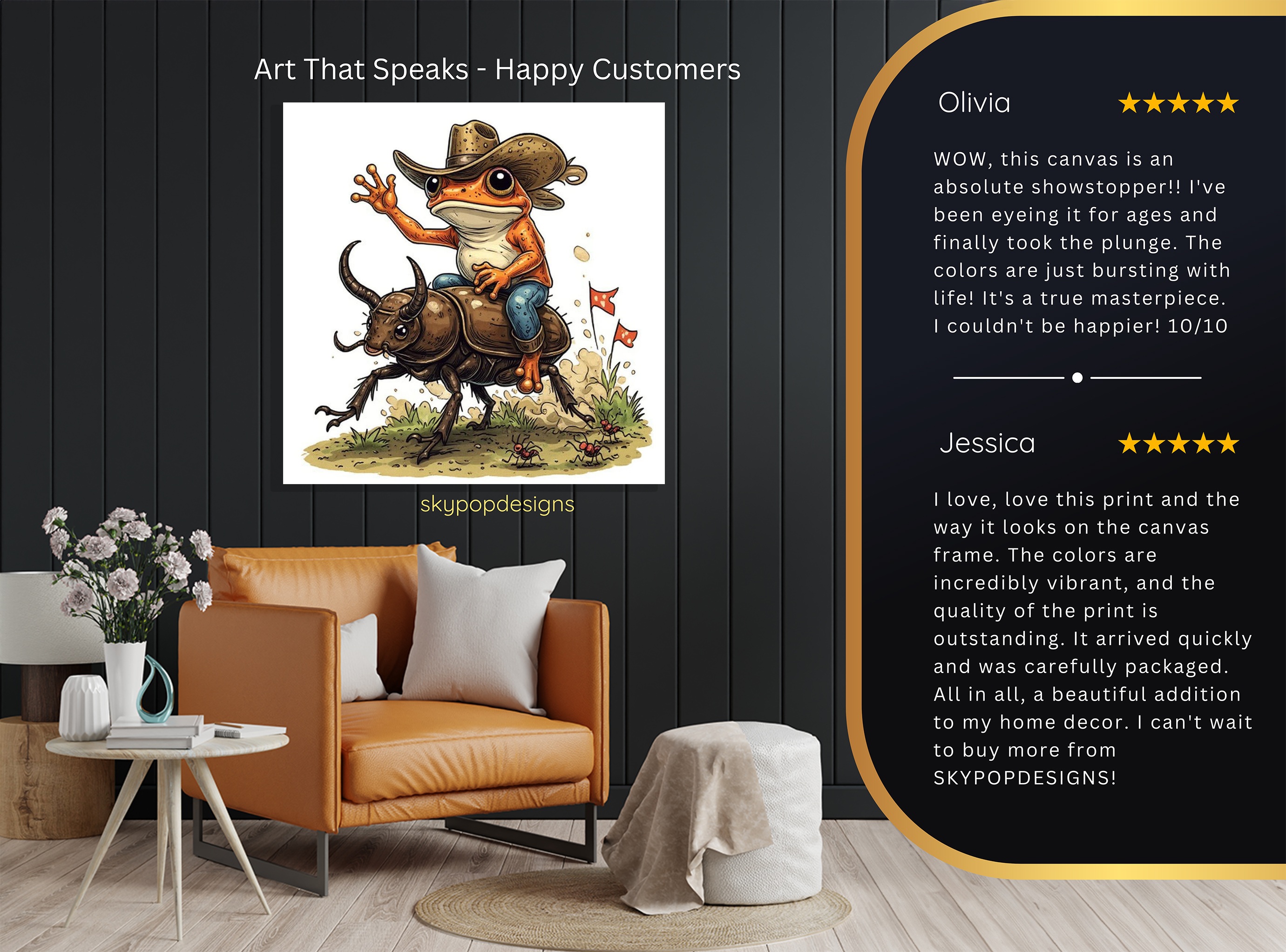 8.jpg Cowboy Frog Art