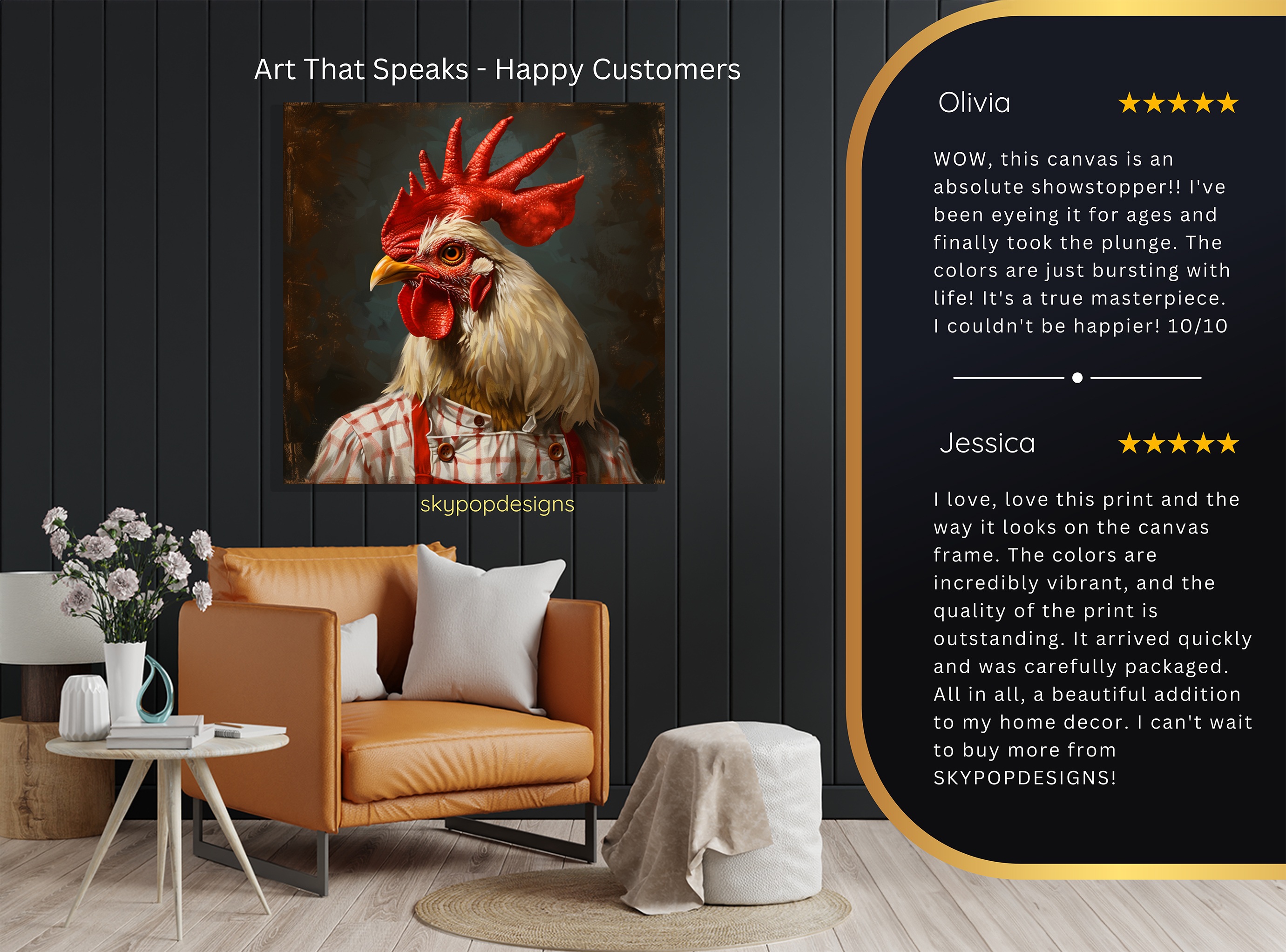 8.jpg Rooster Art