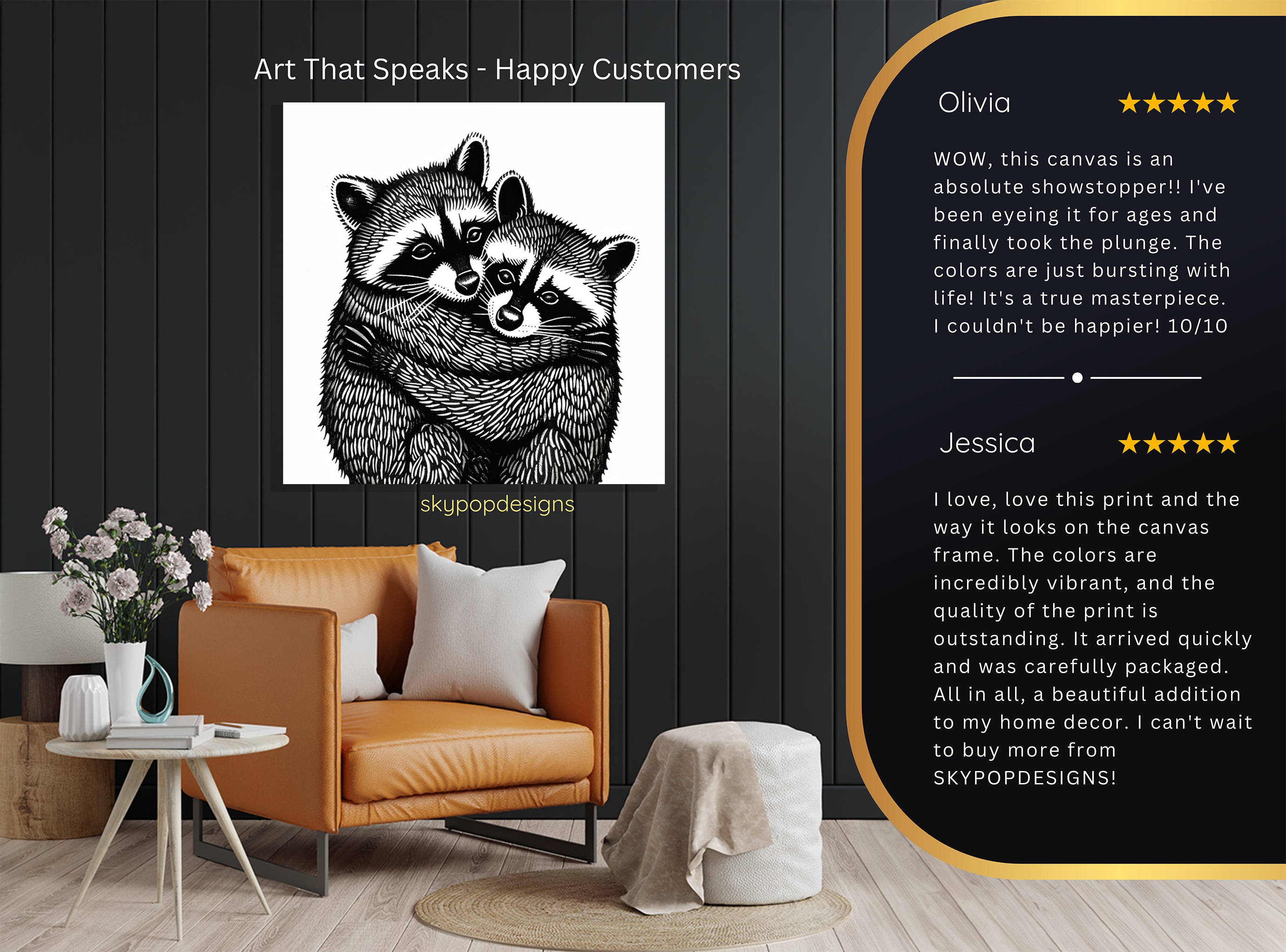 8.jpg Raccoon Cuddle Art