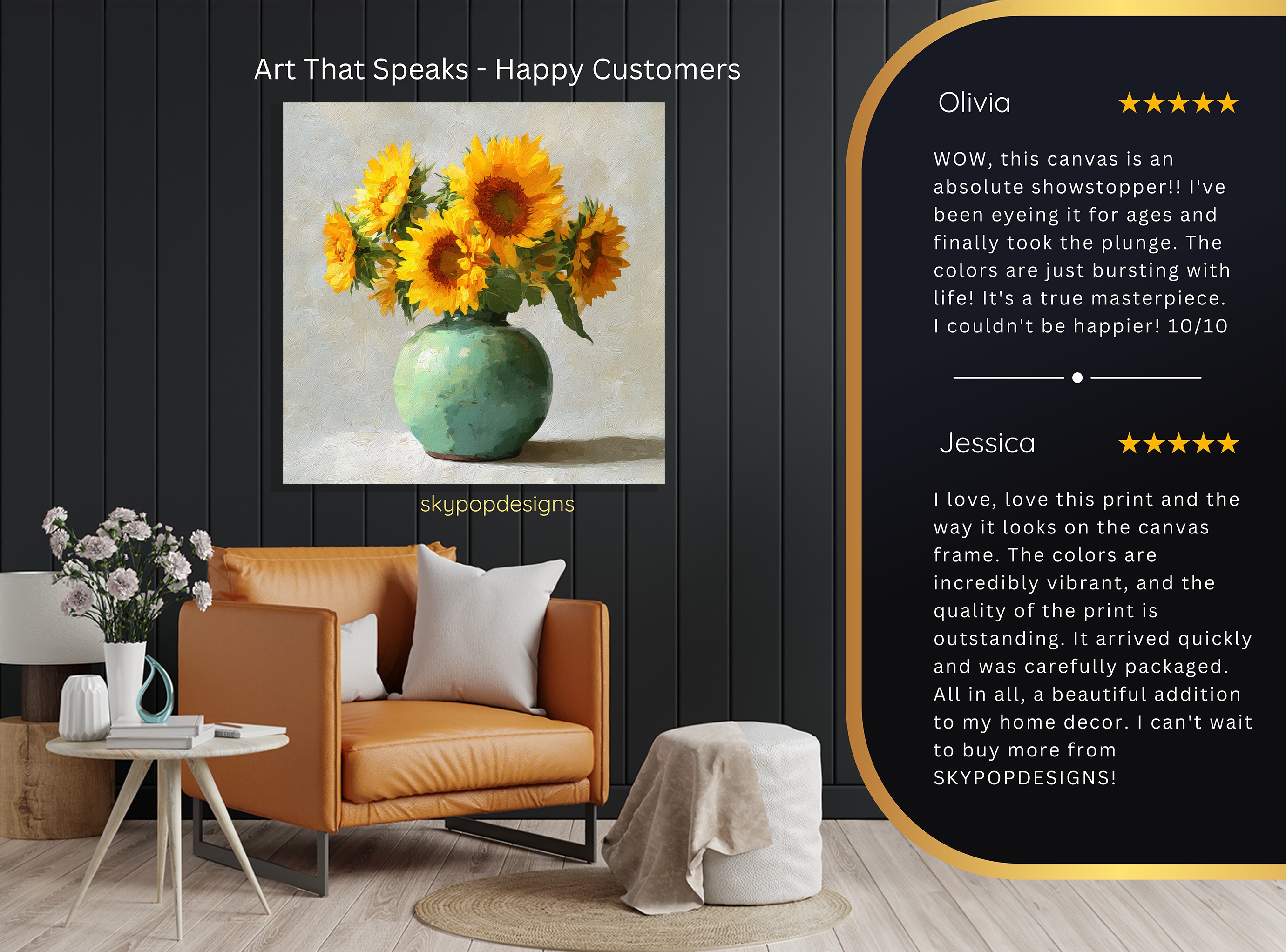 8.jpg Sunflower Vase Art