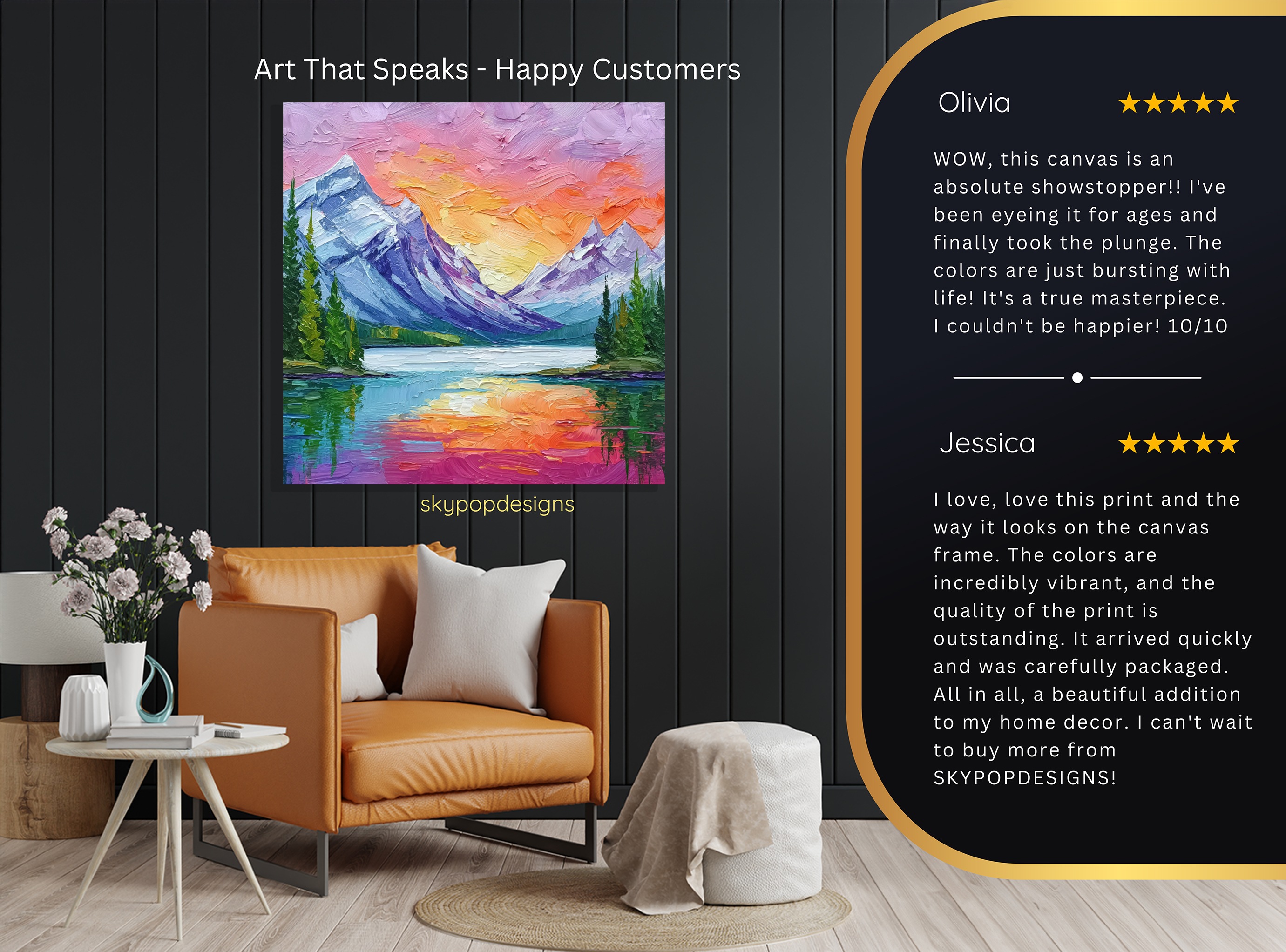 8.jpg Mountain Sunset Lake Art
