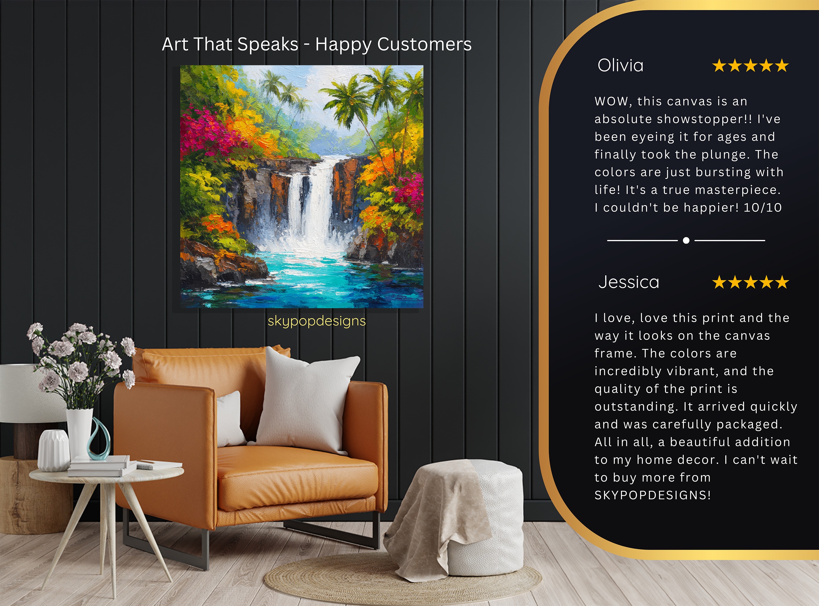 8.jpg Tropical Waterfall Art
