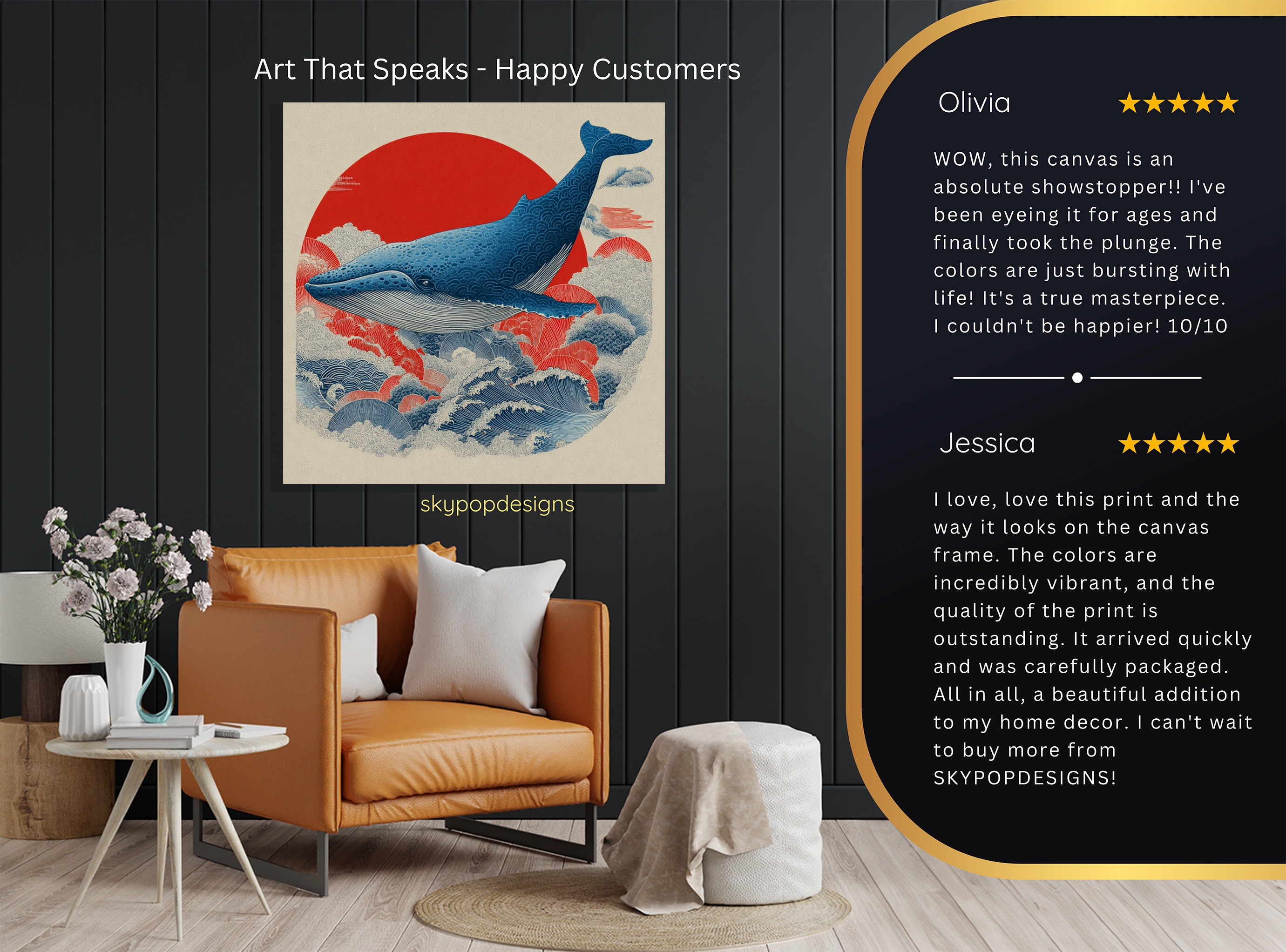 8.jpg Whale Ocean Sunset Art